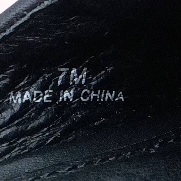 A. Marinelli Women's Leopard Print Suede Closed Toe Clog Heels Tan 7M - Picture 7 of 7